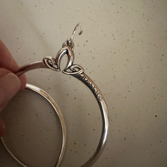 REALM | Portrait Hoop Earring 48mm - Sterling Silver | Statement Earrings - Picture 8 of 13